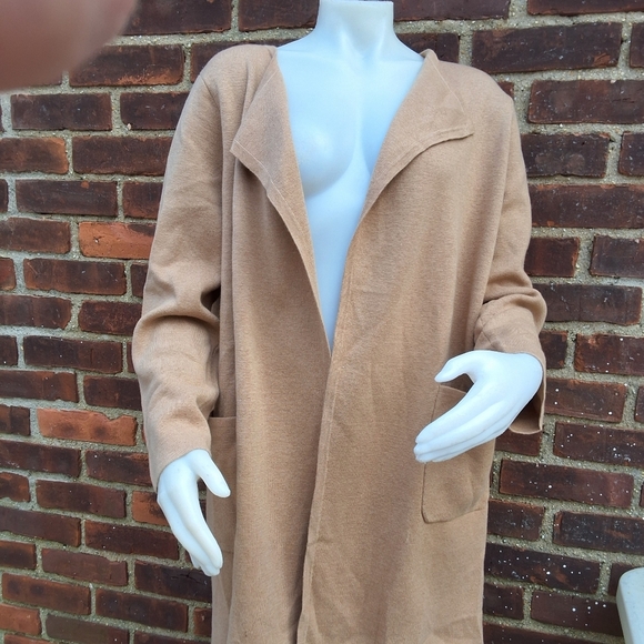 J, Crew  Transitional Open Natural Open Cardigan M - Picture 3 of 12